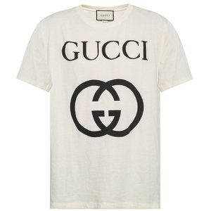 NEW Gucci White Oversized Interlocking G T-Shirt
